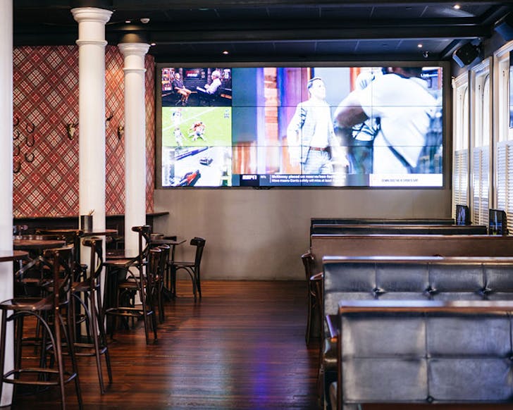 The bar at York 75, where you can watch the FIFA Womens World Cup in Sydney