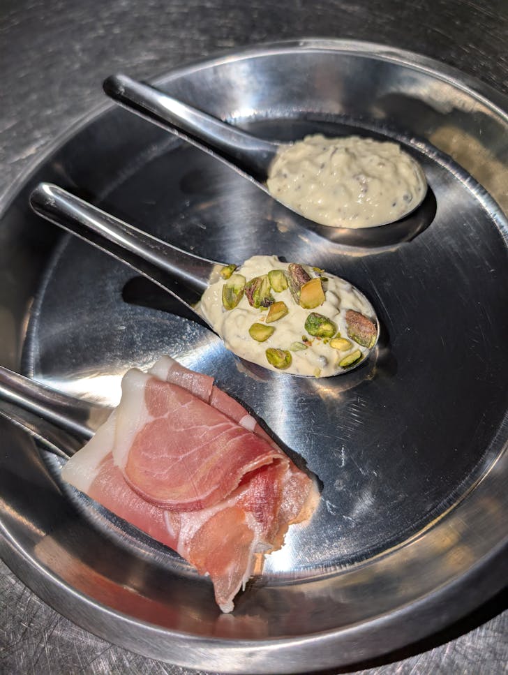 Stracciatella bumps at Spazio Paradiso.