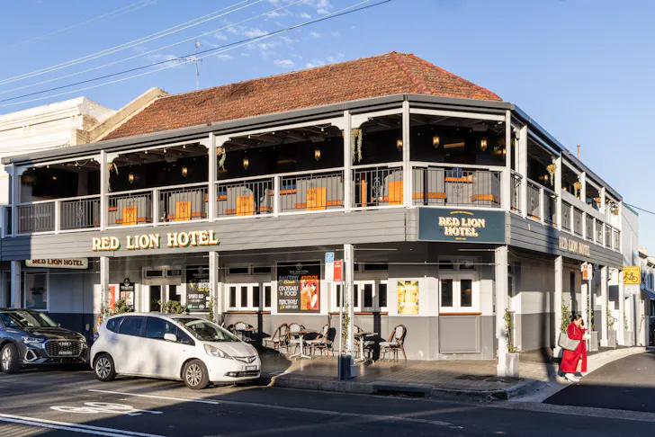 a corner pub on a sunny day