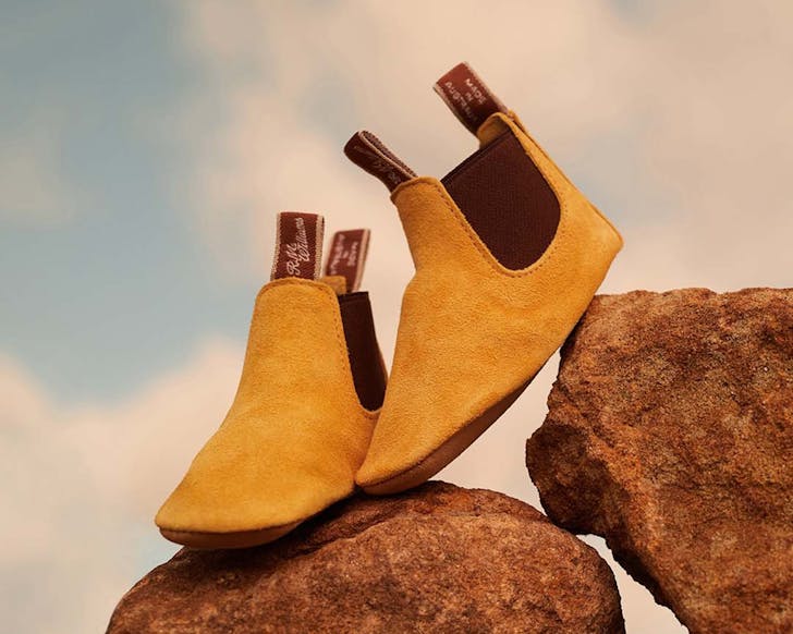 R.M Williams baby booties