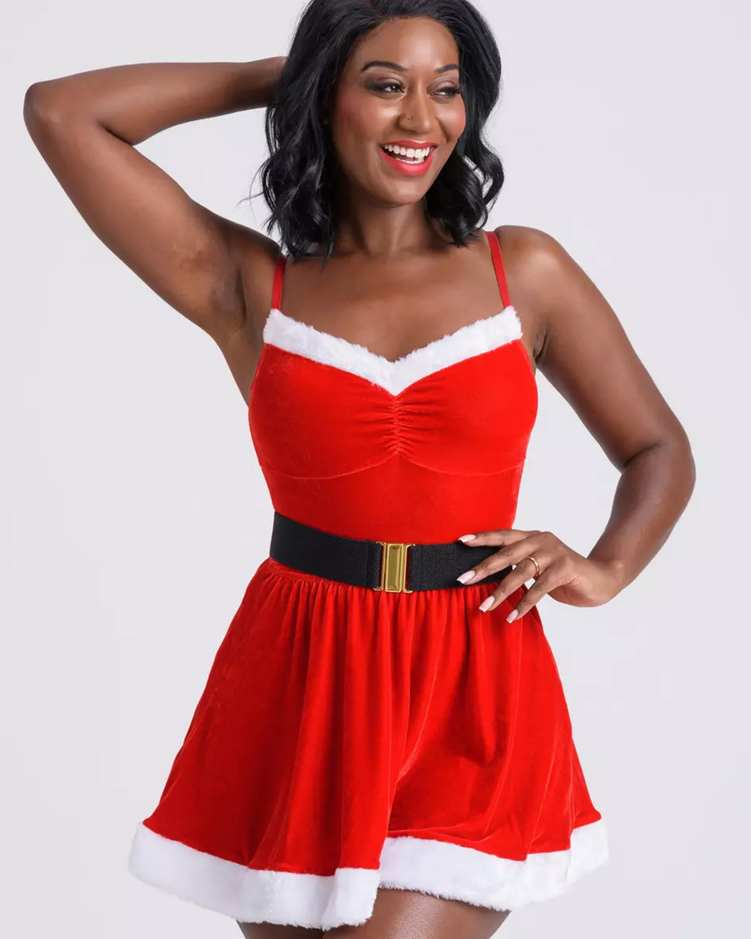 Lovehoney Fantasy Santa Flirty Red Velvet Dress