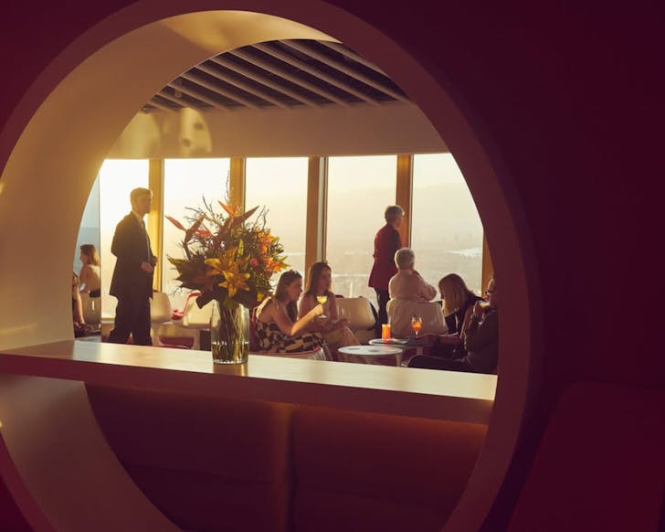 bar 83 in the sydney cbd at sunset