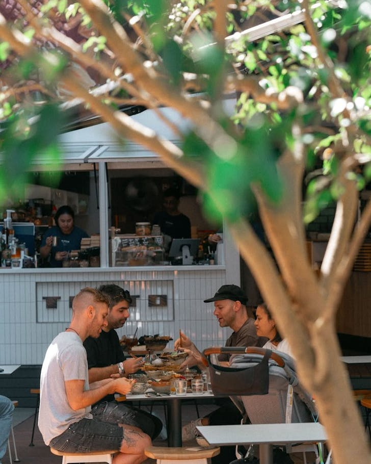 the courtyard of surry hills cafe tento