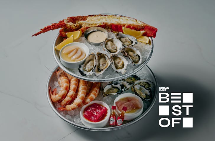 The seafood platter at Maison Batard, who serve some of Melbourne's best oysters.