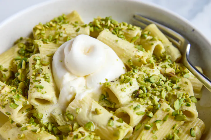 The pistachio rigatoni at Ciao Cielo, photo by Bonnie Savage.