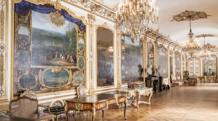 Chateau de Chantilly castle interiors France