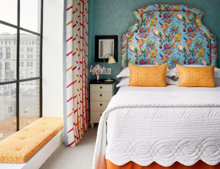 Bright bedroom suite at Crosby Street Hotel New York