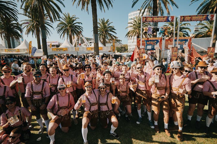 Oktoberfest in Catani Gardens.