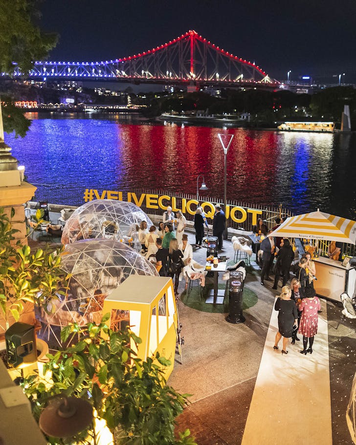  Customs House winter pop-up, Veuve Clicquot in the Snow.