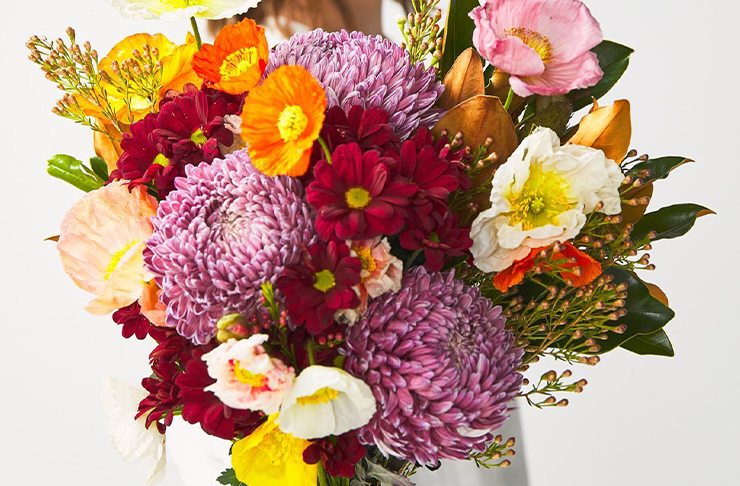 A massive bouque of florals from an amazing and reliable flower delivery Melbourne business, Floraly