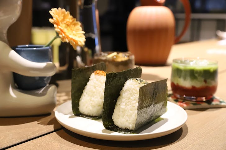 Beef wagyu onigiri at Maji Pantry, some of Melbourne's best onigiri.