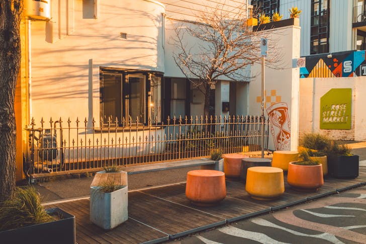 Red Sparrow's new home by the Rose St. Artists' Markets.