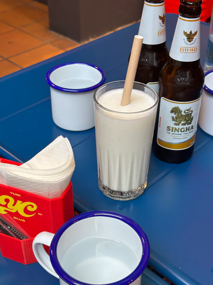 Thai beers and a Yakult slushie