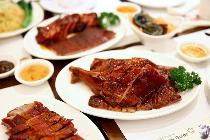 Kam's Roast Goose plates Hong Kong