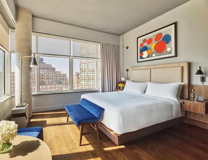 Modernhaus SoHo bedroom suite overlooking New York City