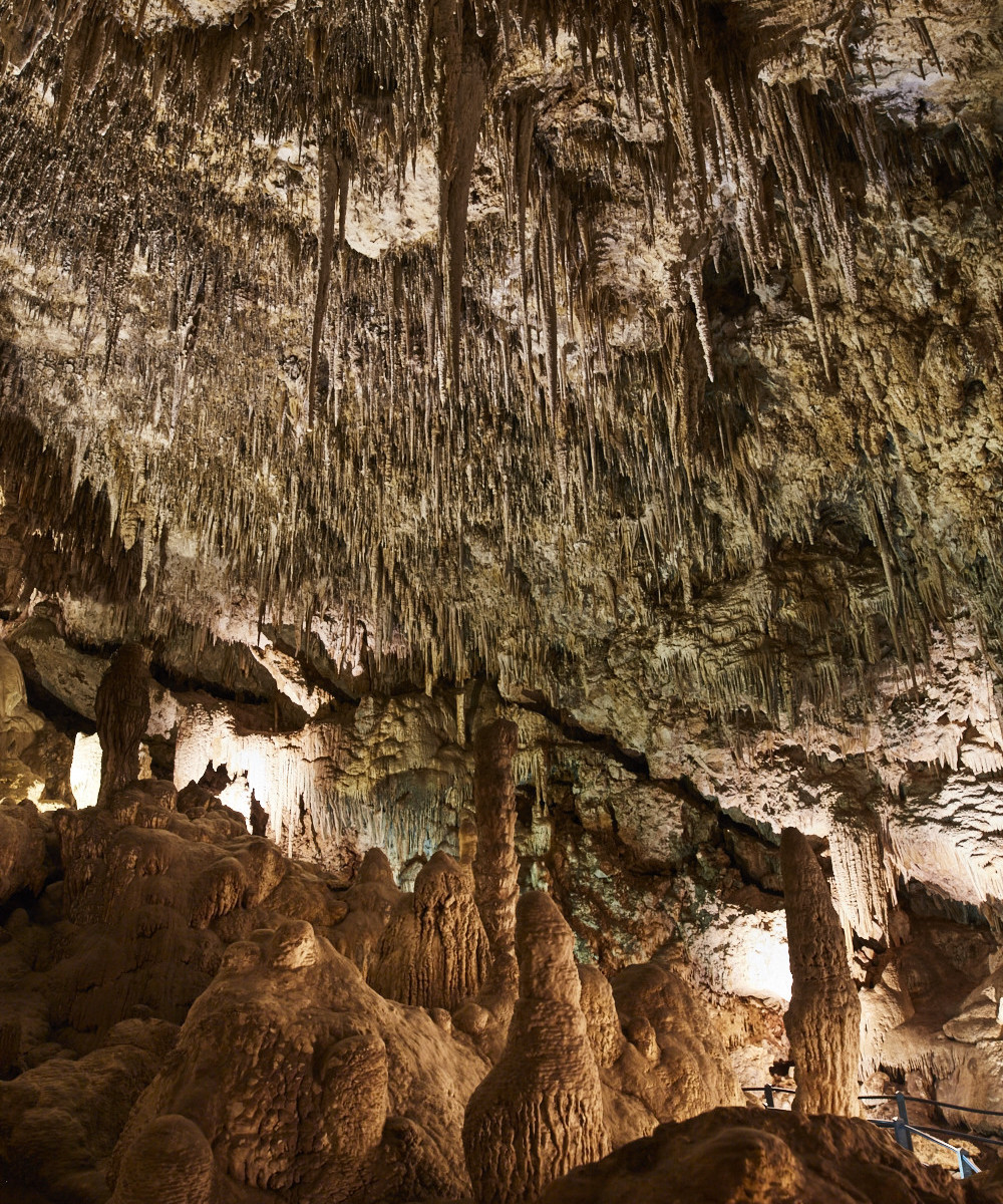 Inside Ngilgi Cave in Yallingup