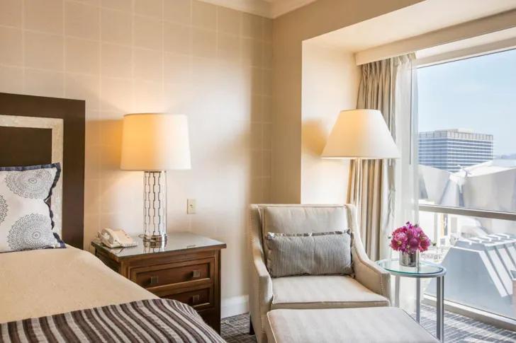 A room with a view at Omni Los Angeles Hotel at California Plaza one of the best hotels for families Los Angeles