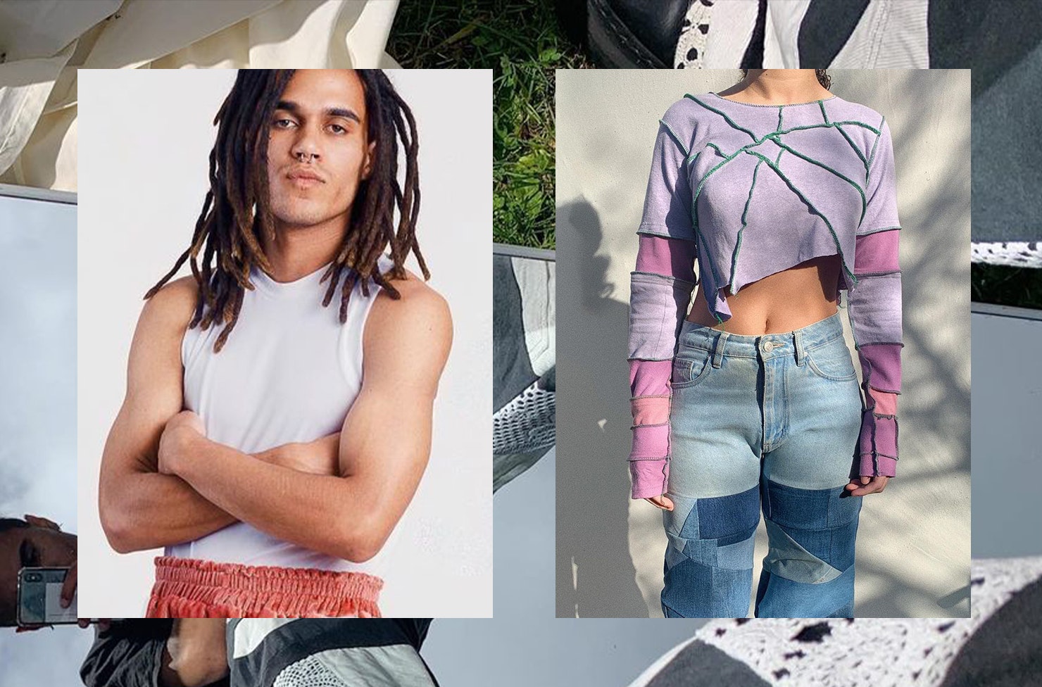 a collage of tiktok influencer noah johnson