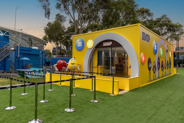 The dedicated M&Ms store at the Australian Open.
