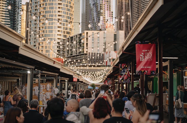 The Queen Vic Christmas Night Market.