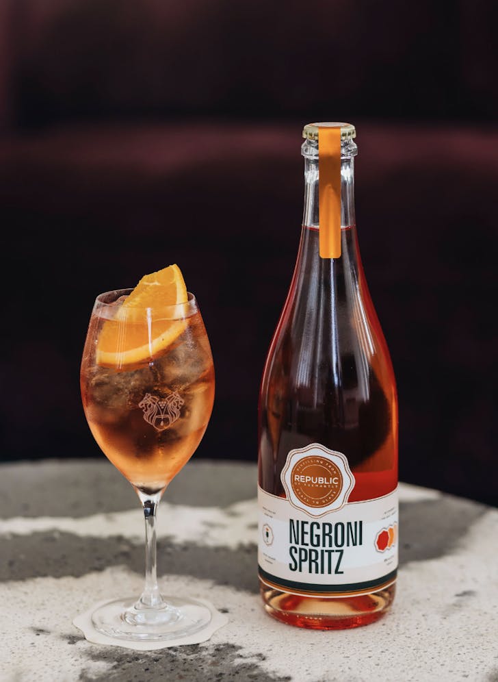 Negroni Spritz bottled cocktail from Republic of Fremantle