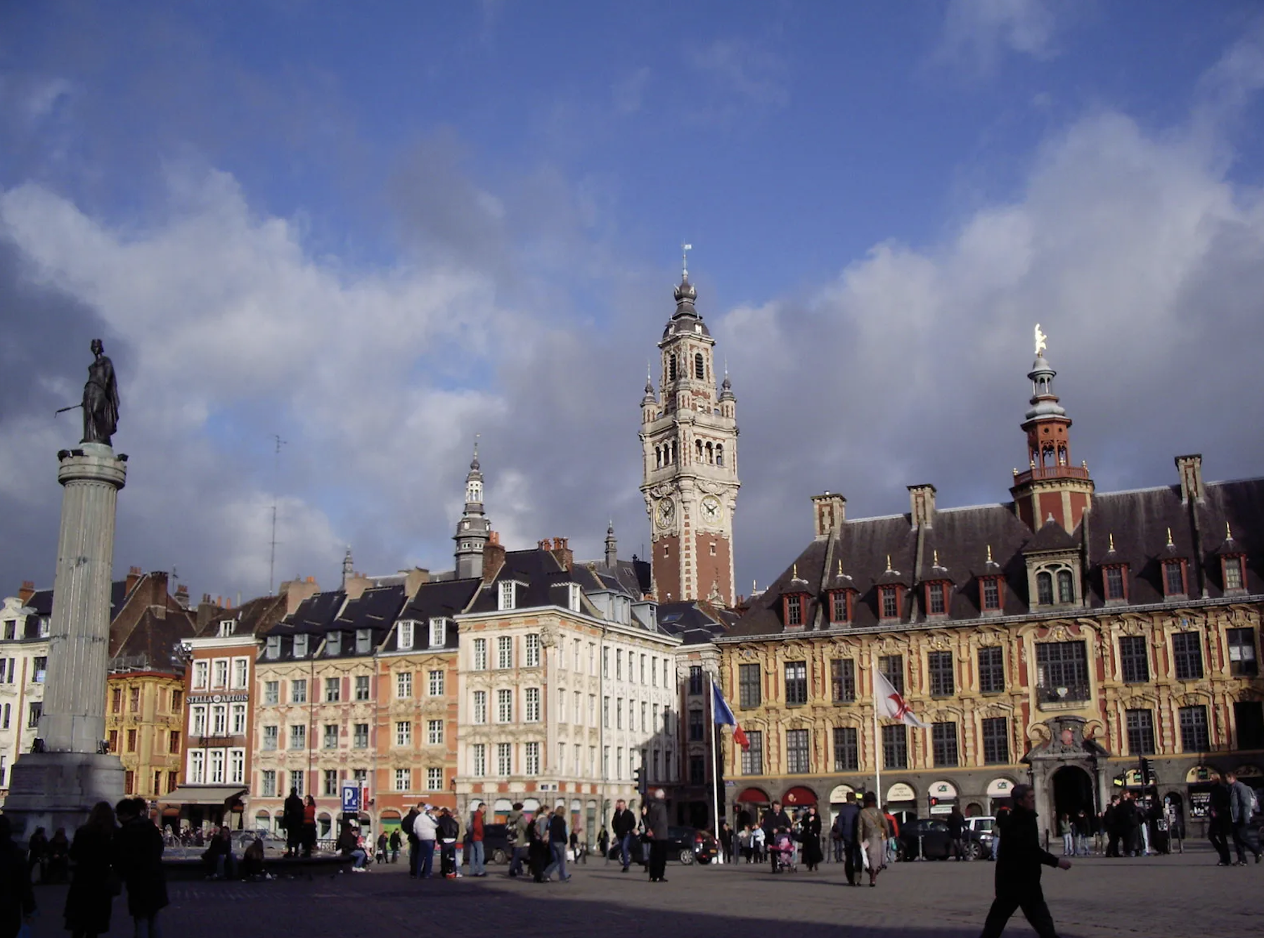 Lille France town square day trips from Paris