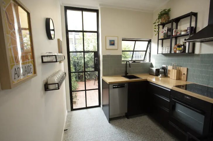 The Little Sardine Central Adelaide Airbnb Kitchen