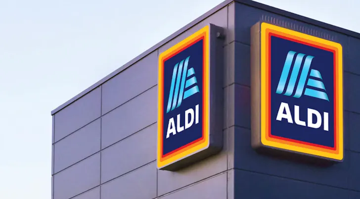 aldi sign on building