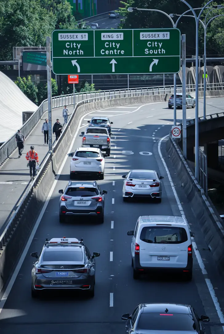 traffic on a sydney road