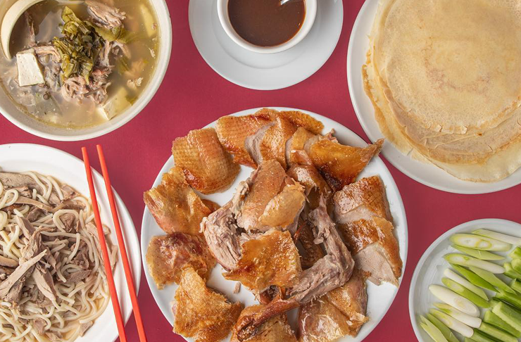 A spread of dishes at one of the best Box Hill restaurants dishing some of the most ultra-affordable peking duck in Melbourne