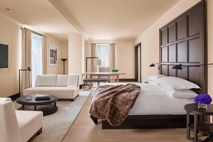 The New York Edition bedroom suite with views