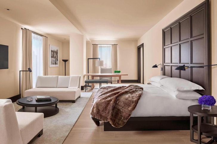 The New York Edition bedroom suite with views
