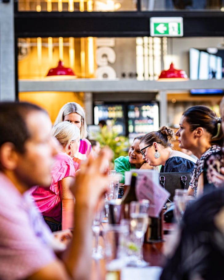 Mates catching up over beers at The Taphouse Townsville.