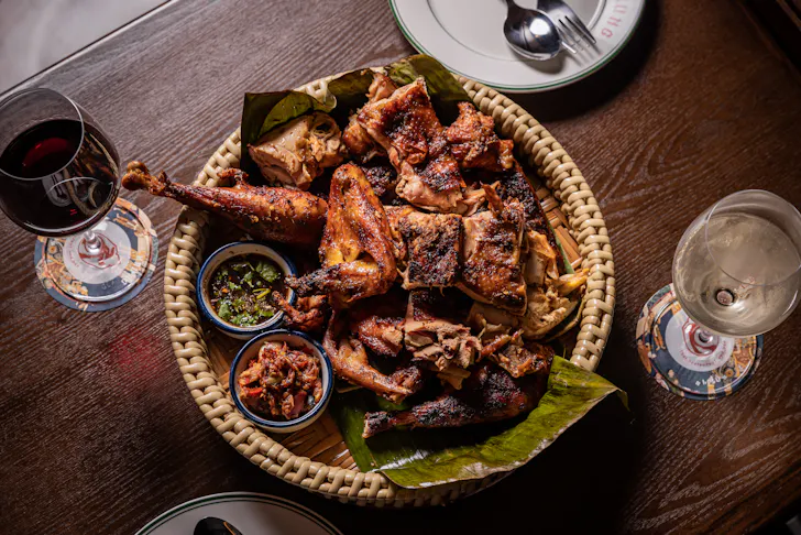 bang bang chicken on a plate