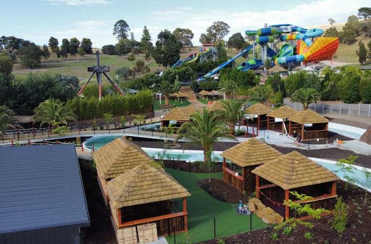 Two new rides at Funfields, bumper cars and a Volcano Beach.