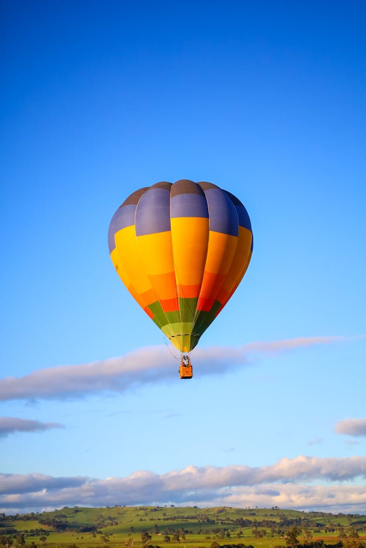 Goldrush Hot Air Ballooning flies over the High Country several times weekly and even has special canola field flights when they're in bloom.