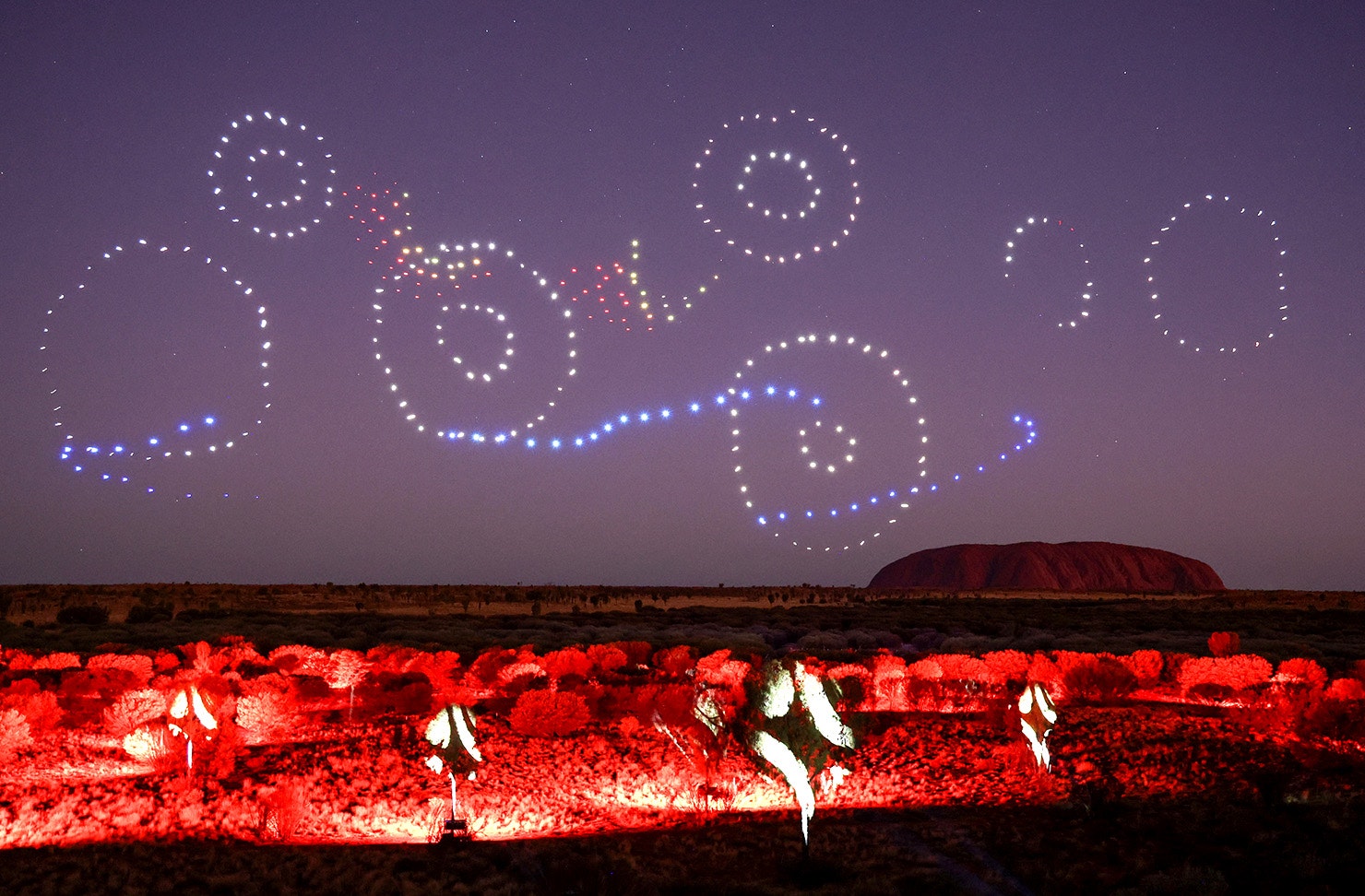 Wintjiri Wiru After Dark in Uluru. 