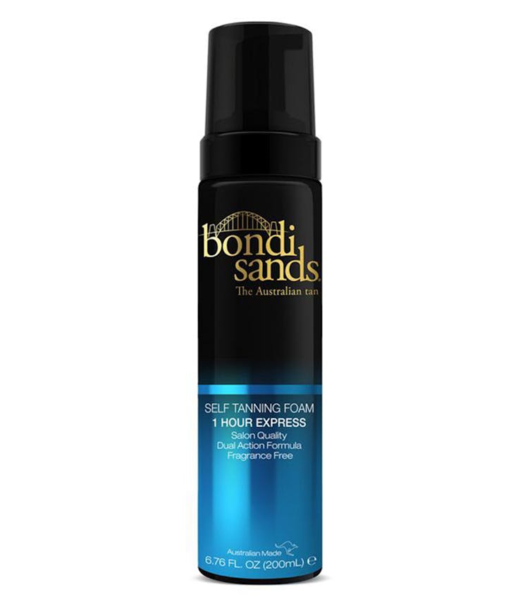 black and blue Bondi Sands can.