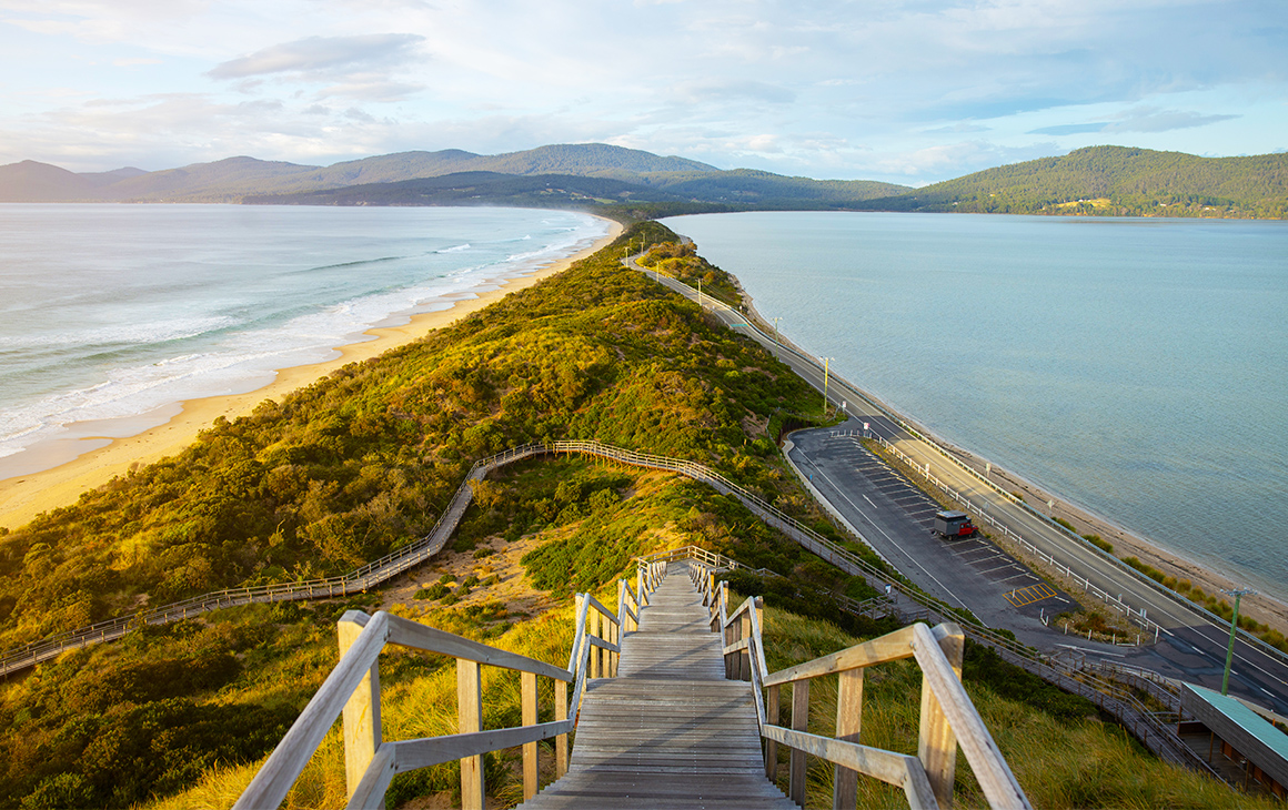 the neck at Bruny Island