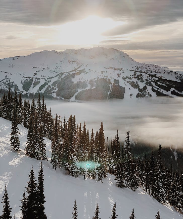 Snow covered mountains of Whistler