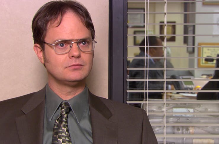 screen grab of dwight schrute from the office