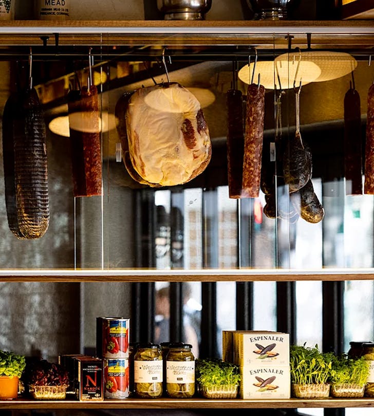 decadent bar with pickled goods