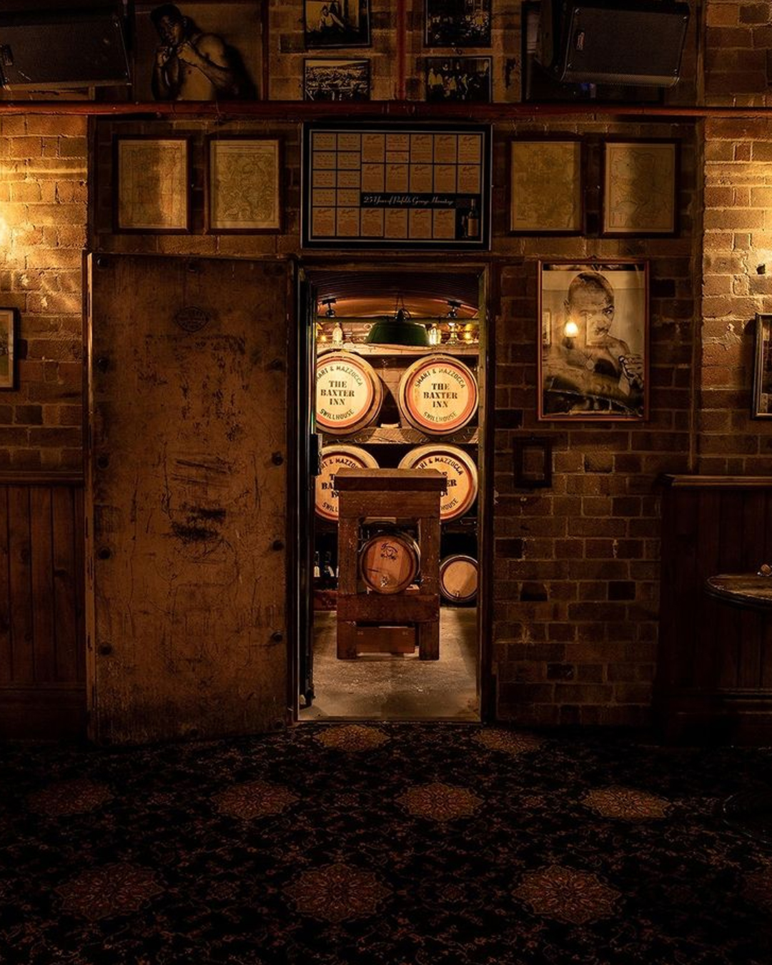 whisky room in cellar