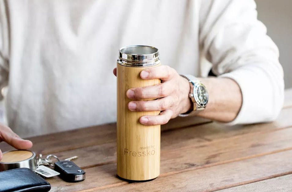 Bamboo Tumbler with Tea Infuser & Strainer by LeafLife