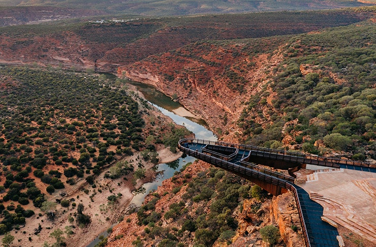 lookout over incredible gorges and rocky ridges