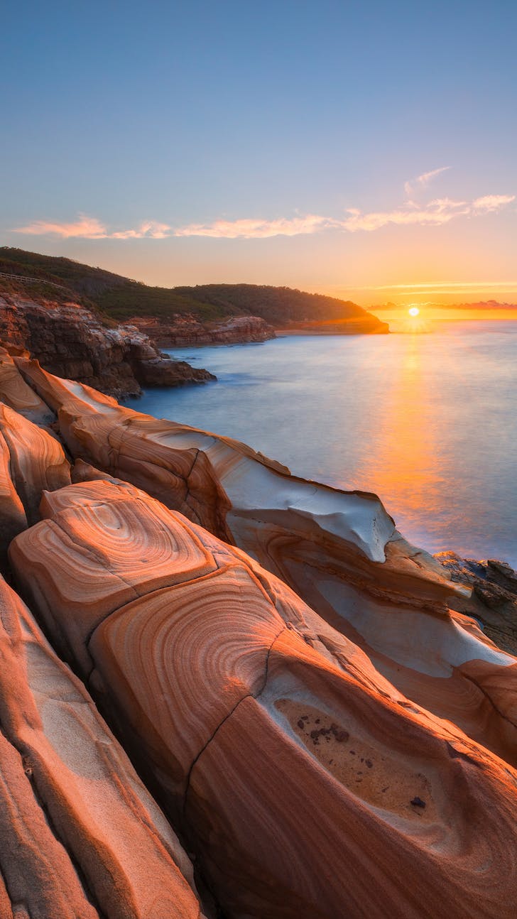 bouddi coastal walk at sunrise