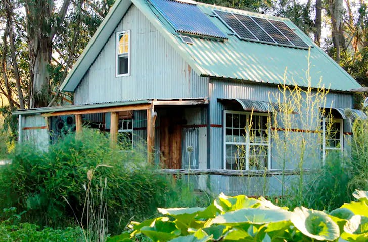 tin house on farm
