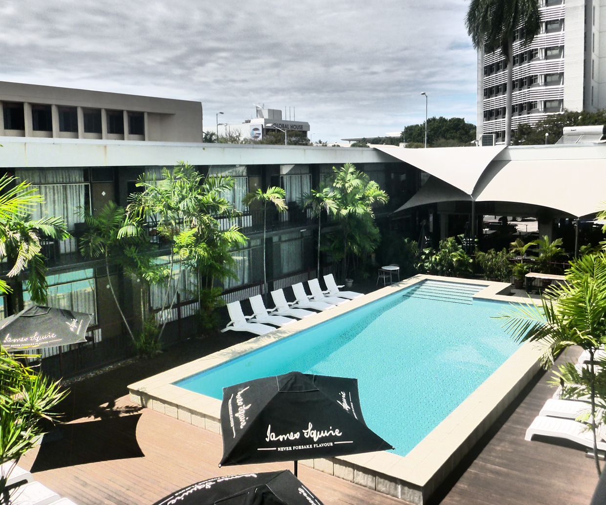 pool area of darwin hotel