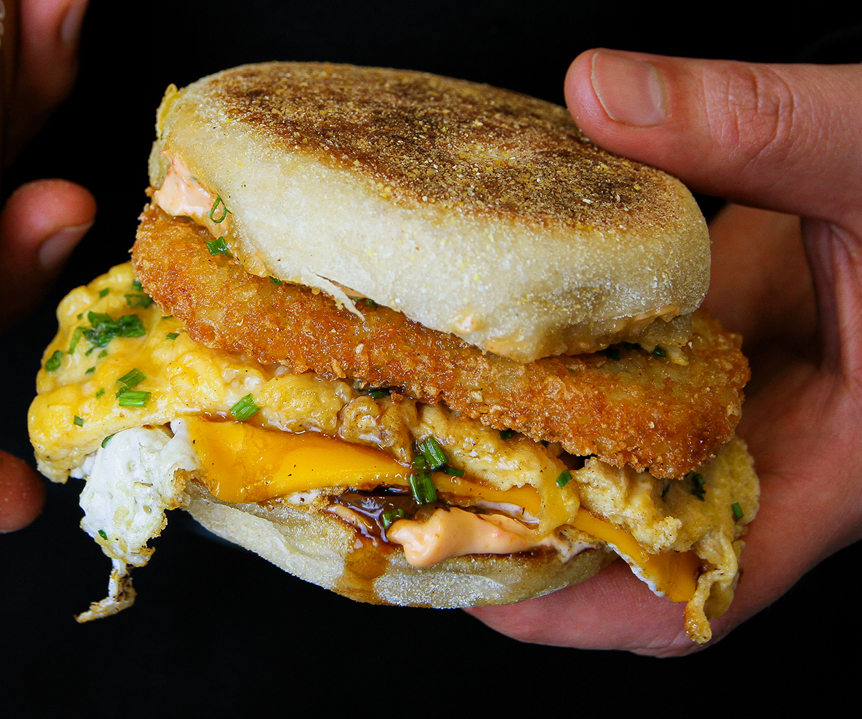 loaded egg muffin