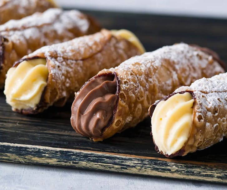 cannoli on a platter